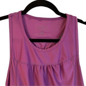 Athleta Women’s Tank Top Purple Racerback Ruffle Sz M